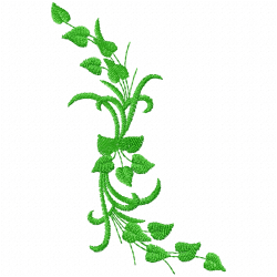 Flowers And Tree Embroidery Design 10